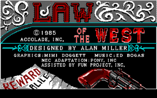 LawoftheWest PC8801 JP Title.png