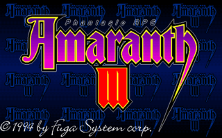 AmaranthIII PC9801VX Title.png
