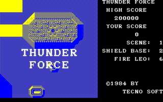 ThunderForce PC8801 Title.png