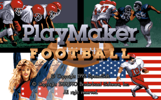 PlayMakerFootball PC9801 Title.png