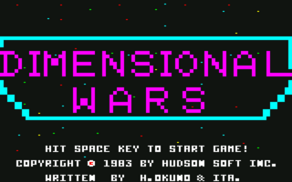 Dimensional Wars PC6001mkII Title.png