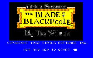 Blackpoole PC8801 Title.png