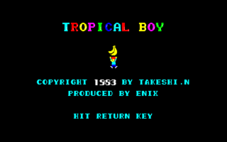 TropicalBoy PC8801 Title.png