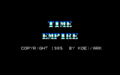 TimeEmpire PC8801 Title.png