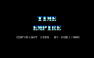 TimeEmpire PC8801 Title.png