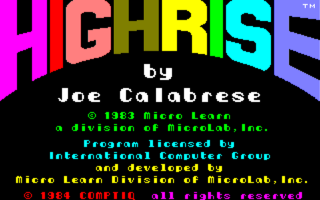 Highrise PC8801 Title.png