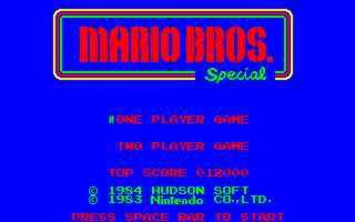 Mario Bros. Special PC6001mkII Title.png