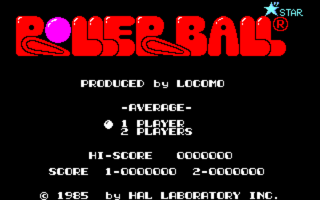 RollerBall PC8801 Title.png