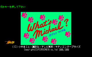 WhatsMichael PC8801mkIISR Title.png