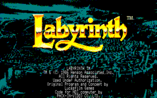 Labyrinth PC8801mkIISR Title.png