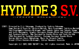 Hydlide3SV PC9801VM Title.png