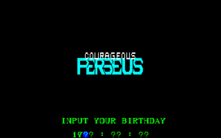 CourageousPerseus PC8801 Title.png