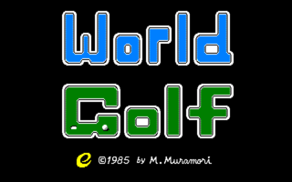 WorldGolf PC8801 Title.png