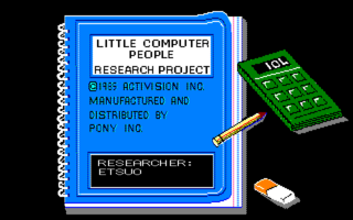 LittleComputerPeople PC9801 Title.png