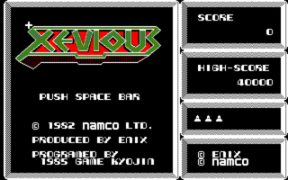 Xevious PC8801 Title.png